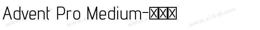 Advent Pro Medium字体转换
